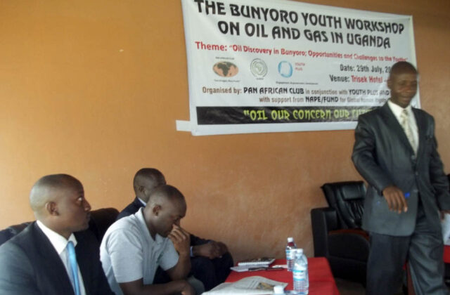 Bunyoro youths regional workshops organized by Pan African Club in 2013