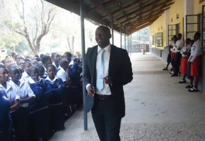 Pan African Club visits to secondary schools in Uganda