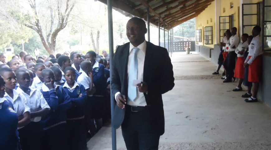 Pan African Club visits to secondary schools in Uganda