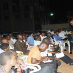 Prof Edward Kakonge addressing youth members of Pan African Club