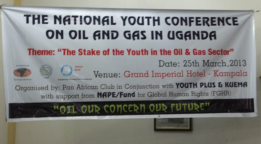 The National Youth conference on Oil and Gas in Uganda